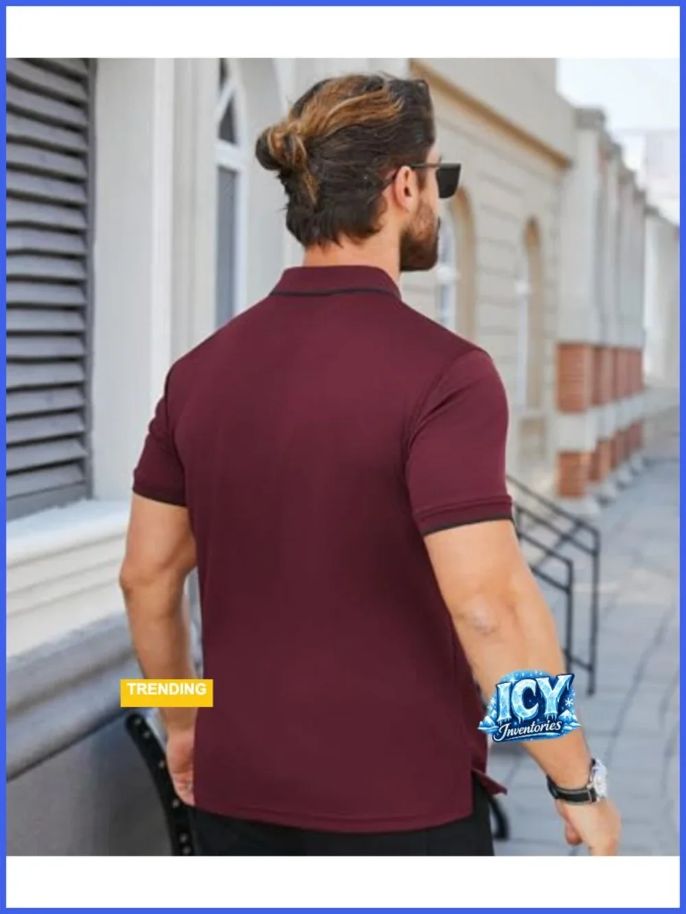 Quarter Zip Polo Shirts Short Sleeve Moisture Wicking Golf
